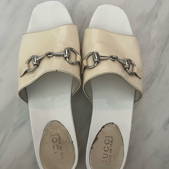 Vintage Gucci horsebit mule clog block heel slides - Picture 6 of 12